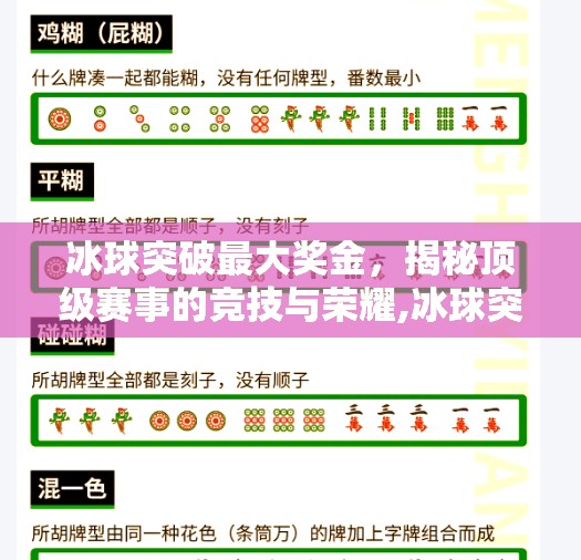 冰球突破最大奖金，揭秘顶级赛事的竞技与荣耀,冰球突破最大奖金