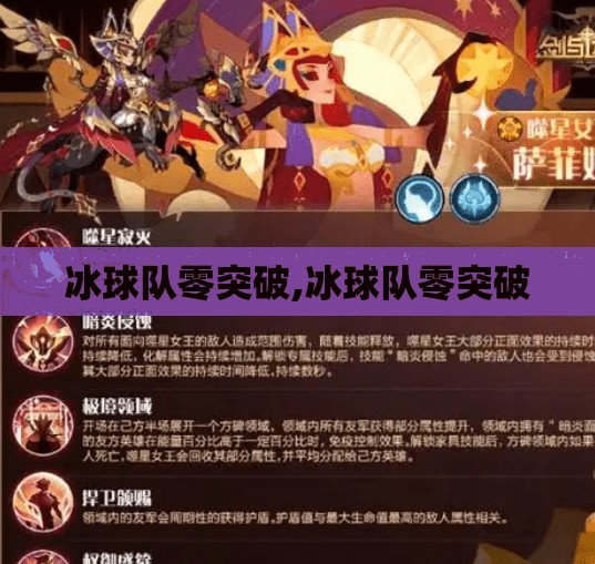 冰球队零突破,冰球队零突破