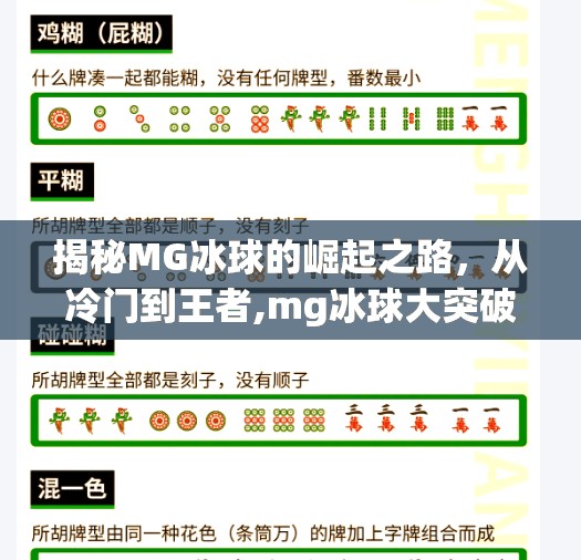 揭秘MG冰球的崛起之路，从冷门到王者,mg冰球大突破满屏