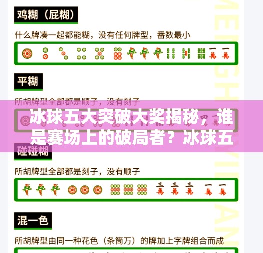 冰球五大突破大奖揭秘，谁是赛场上的破局者？冰球五个突破大奖是什么