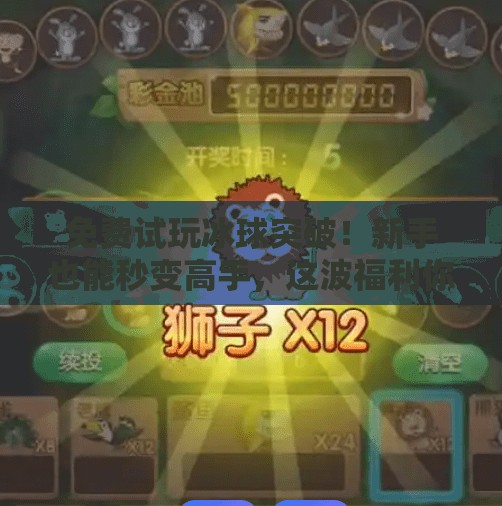 免费试玩冰球突破！新手也能秒变高手，这波福利你敢错过？可以免费试玩的冰球突破